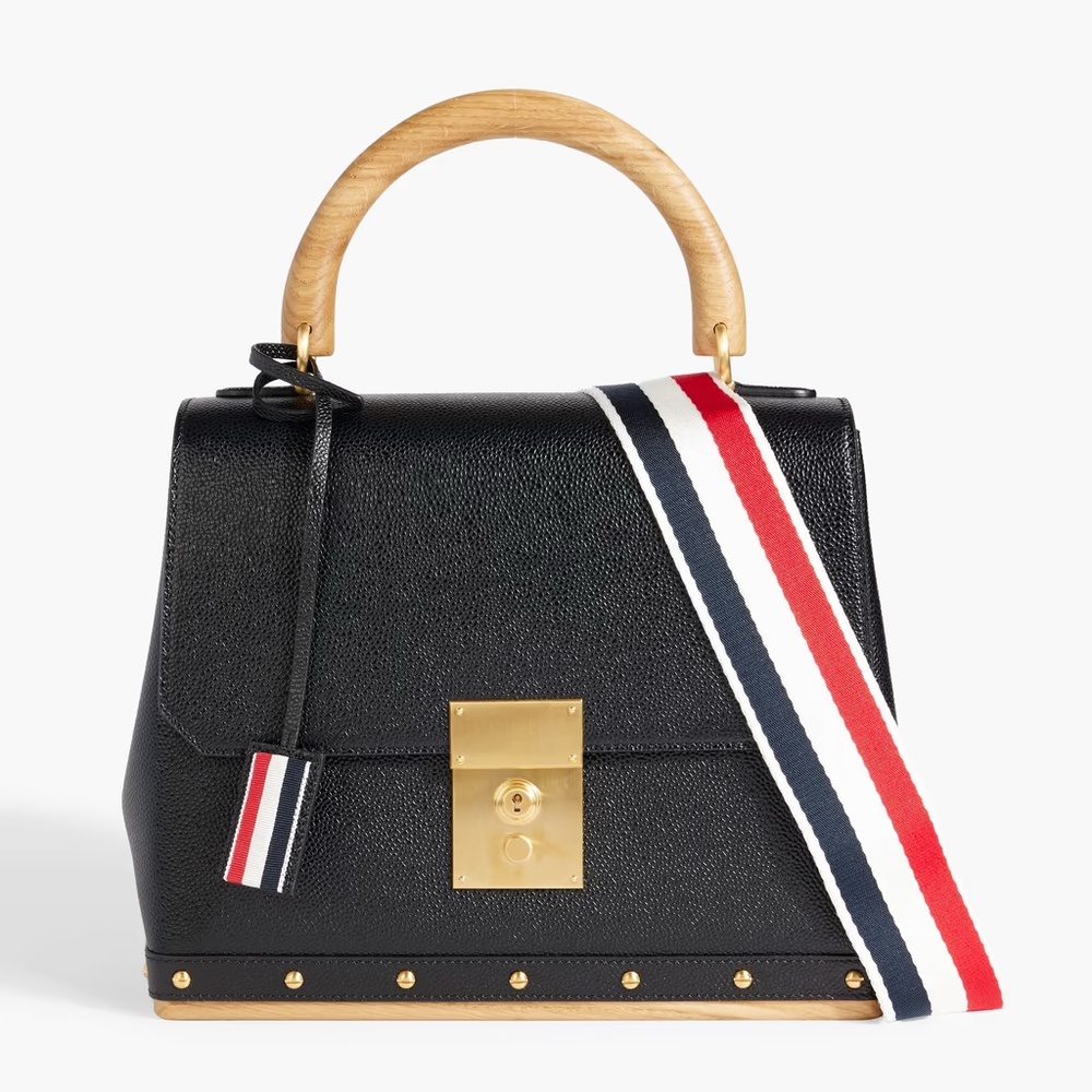 Thom Browne Pebbled-Leather Tote